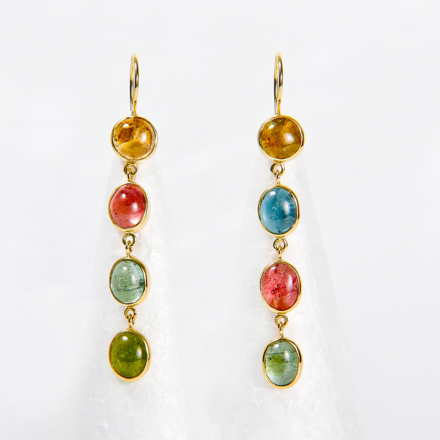 ohrringe ohrhaenger gold turmaline von chalos