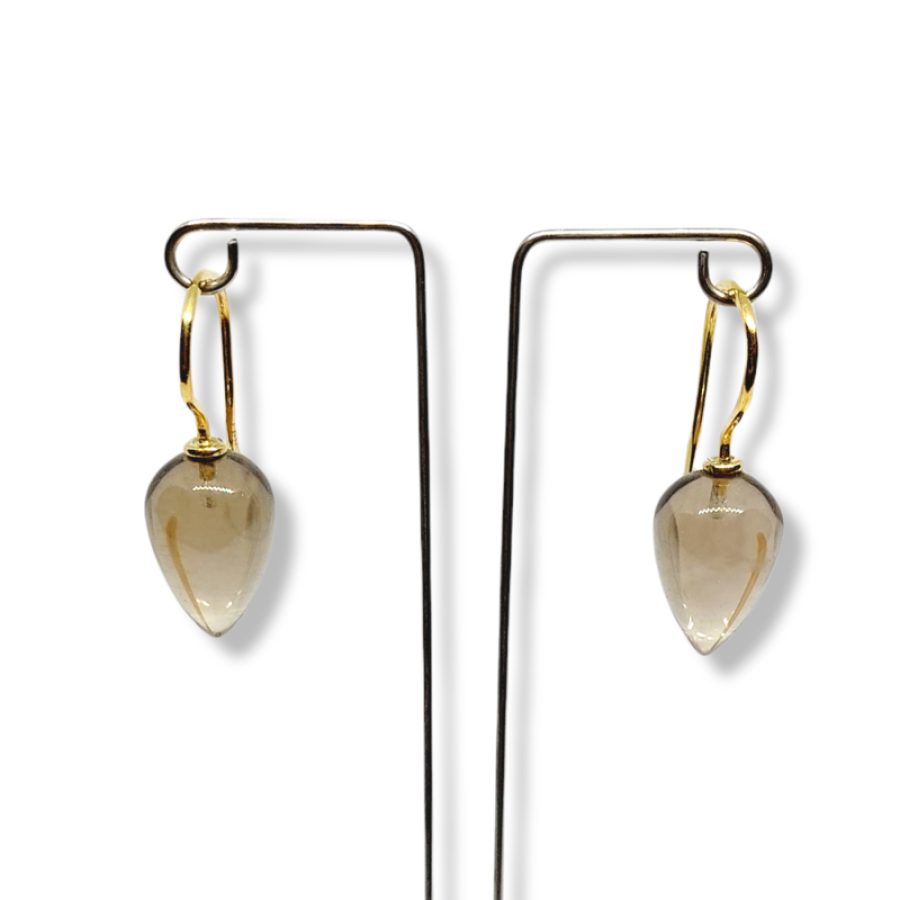 Ohrringe Sterlingsilber 925er mit Rauchquarz